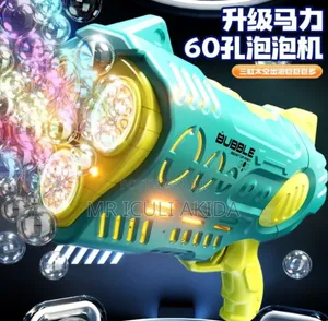 Big Size Rechargeable Bazooka Bubble Gun for Kids and Bars
