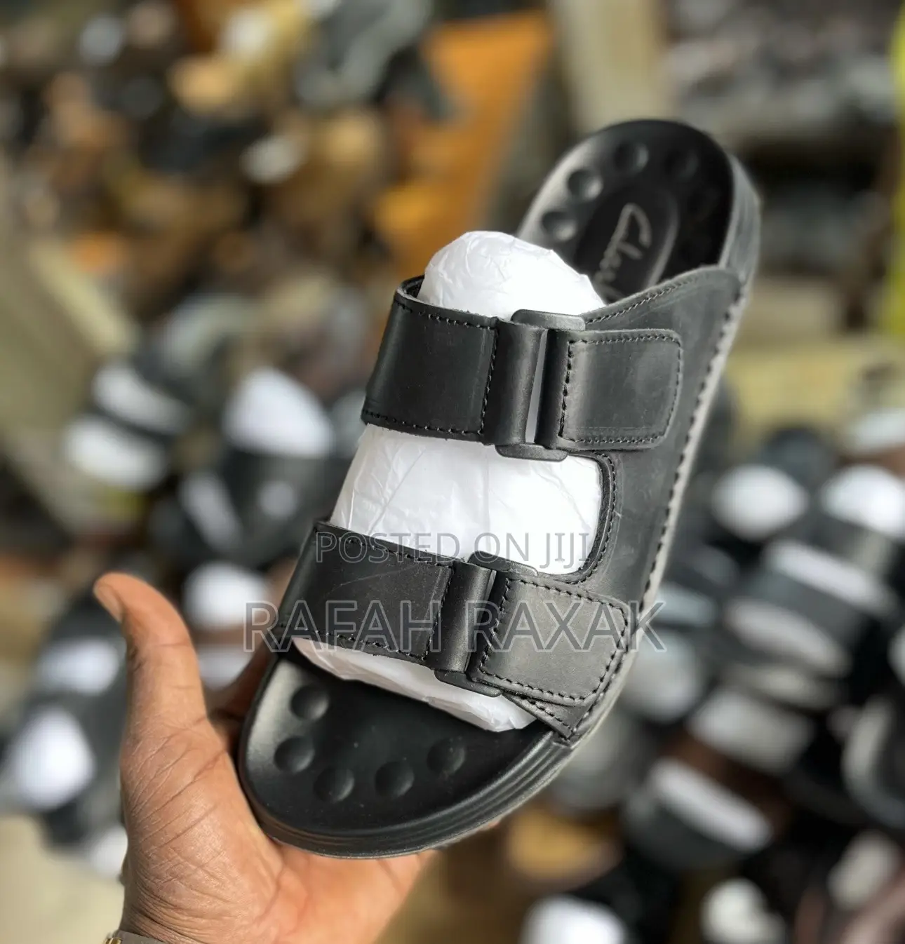 Original Classic Men’S Clarks Double Strap Leather Sandals