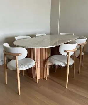 Readily Marble Six Seats Dinning Table