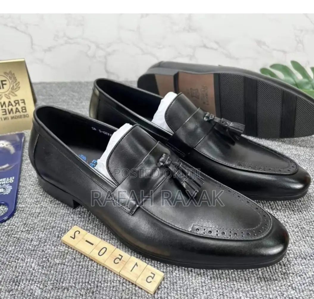 Men’S Classy Pointed Toe Franco Banetti Leather Loafer