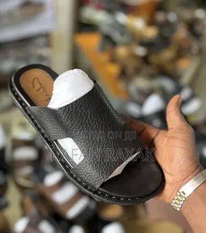 Original Men’S Black Clarks Premium Leather Sandals