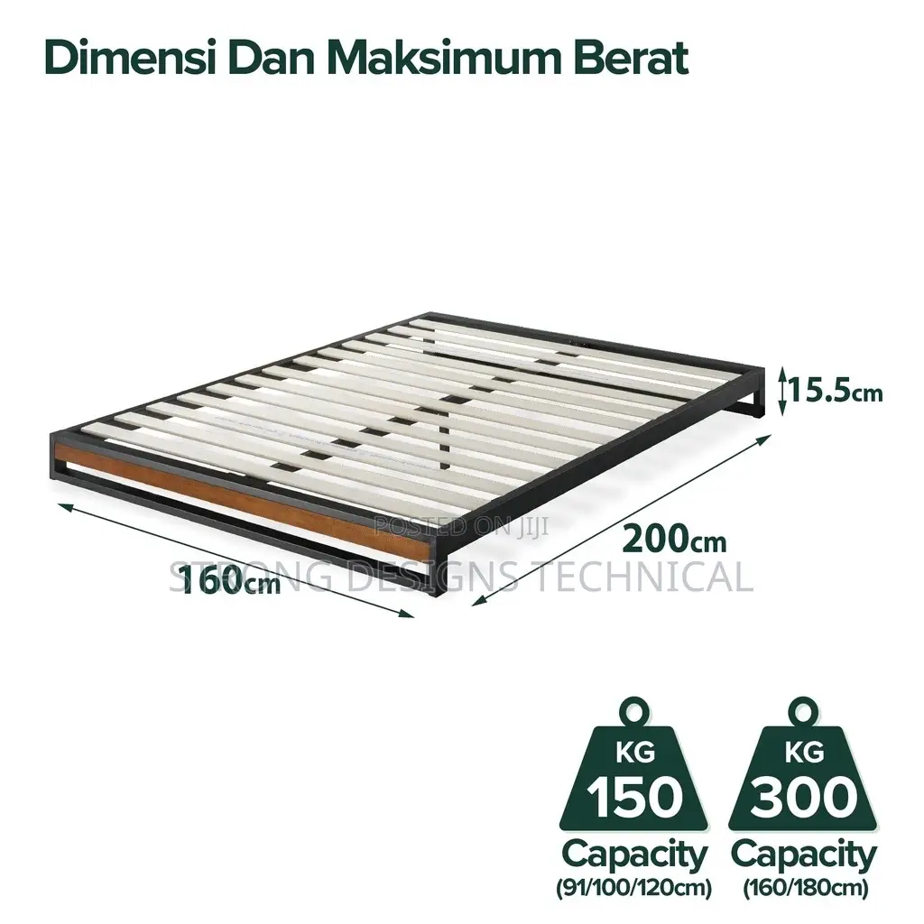 5 X 6 Queen Size Low Bed 6” Off The Floor