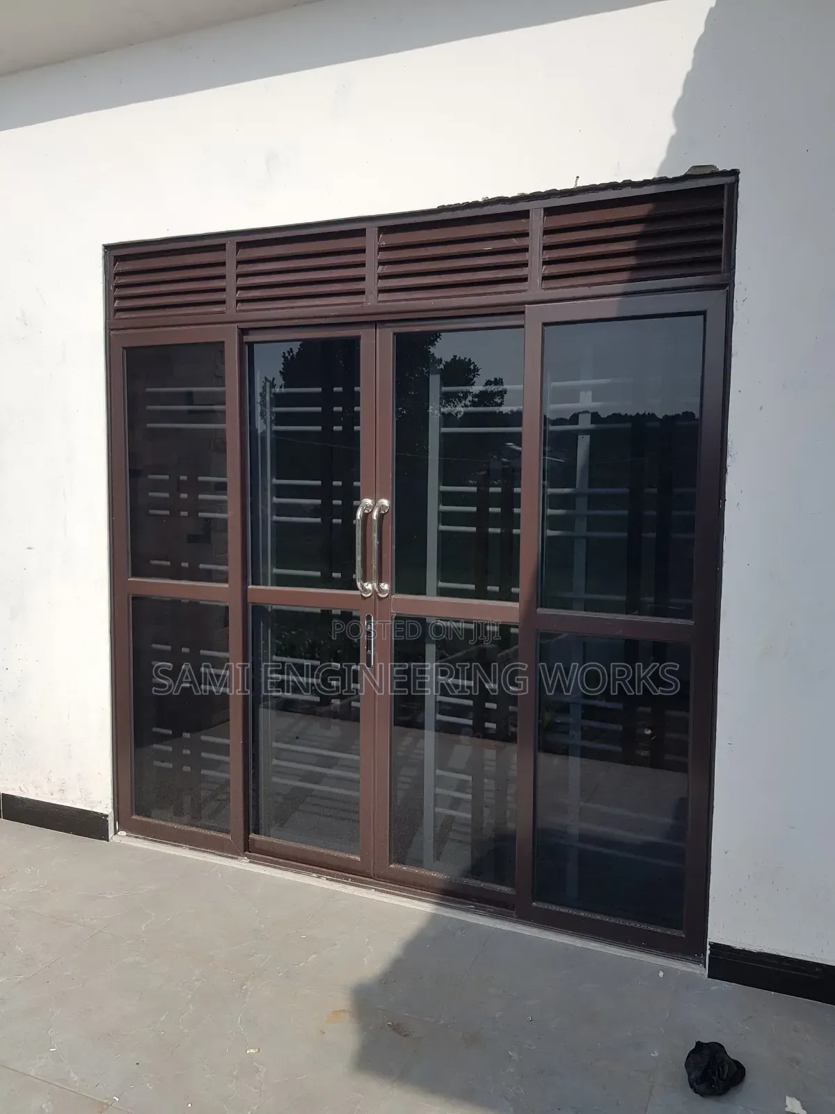 Slidding Aluminum Front Door Chocolate Gayaza