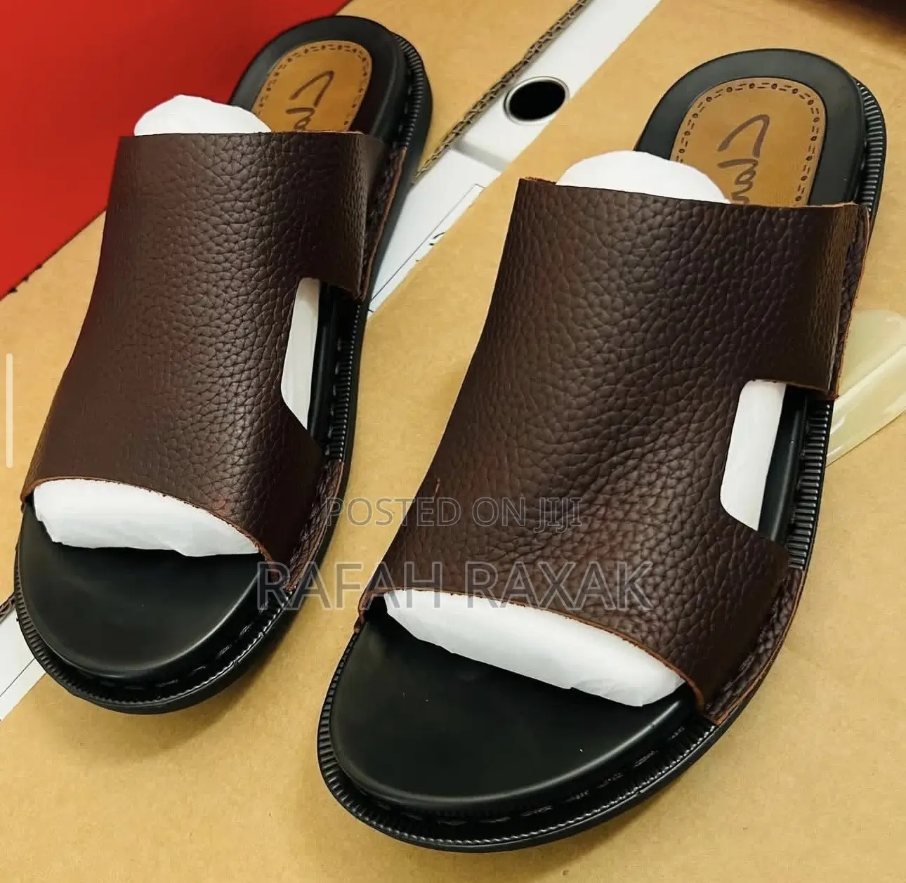 Original Men’S Classic Coffee Brown Clarks Leather Sandals
