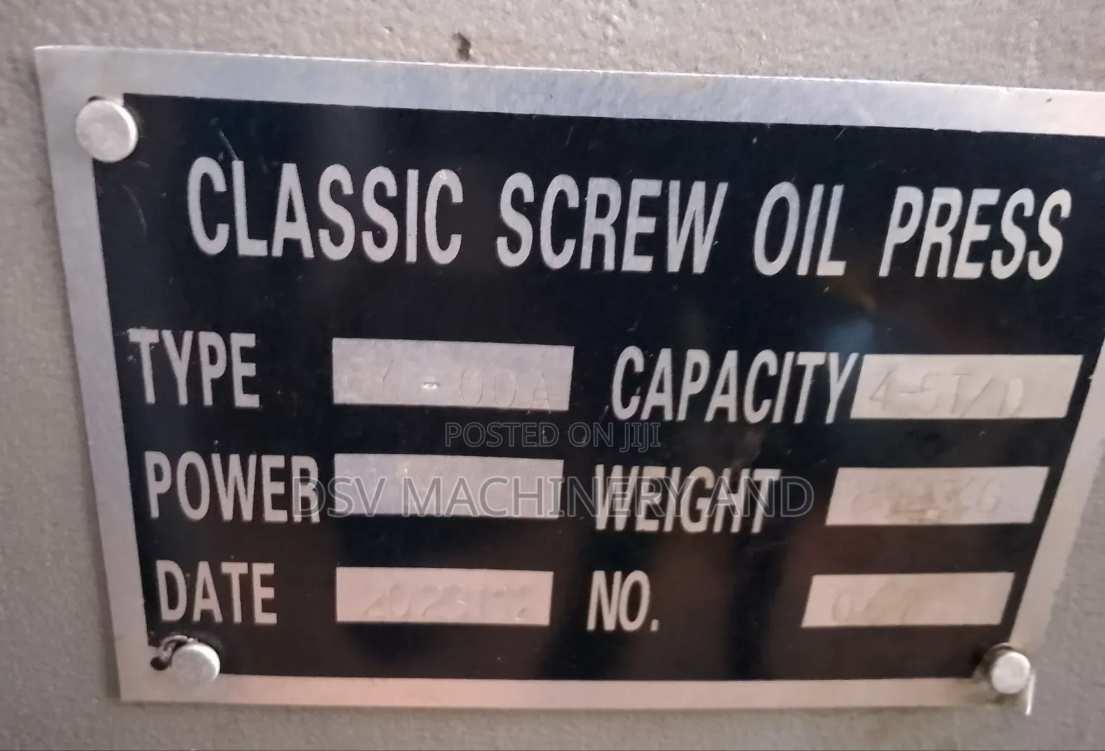 Classic Screw Oil Press