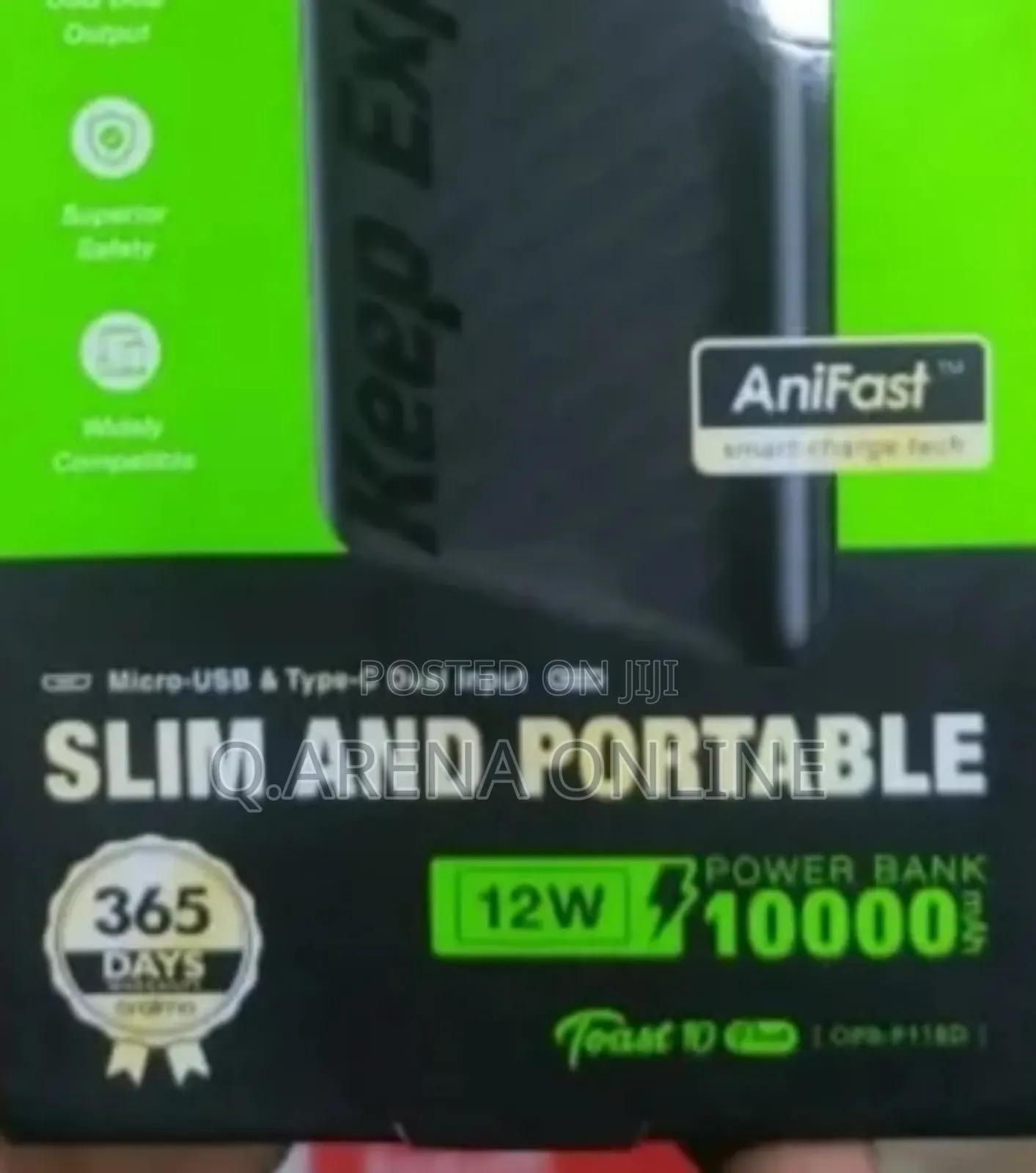 10000mah Raimo Slim and Portable Power Bank