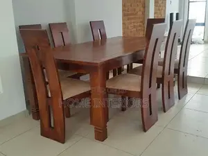 Coffee Brown Six Seater Dinning Table