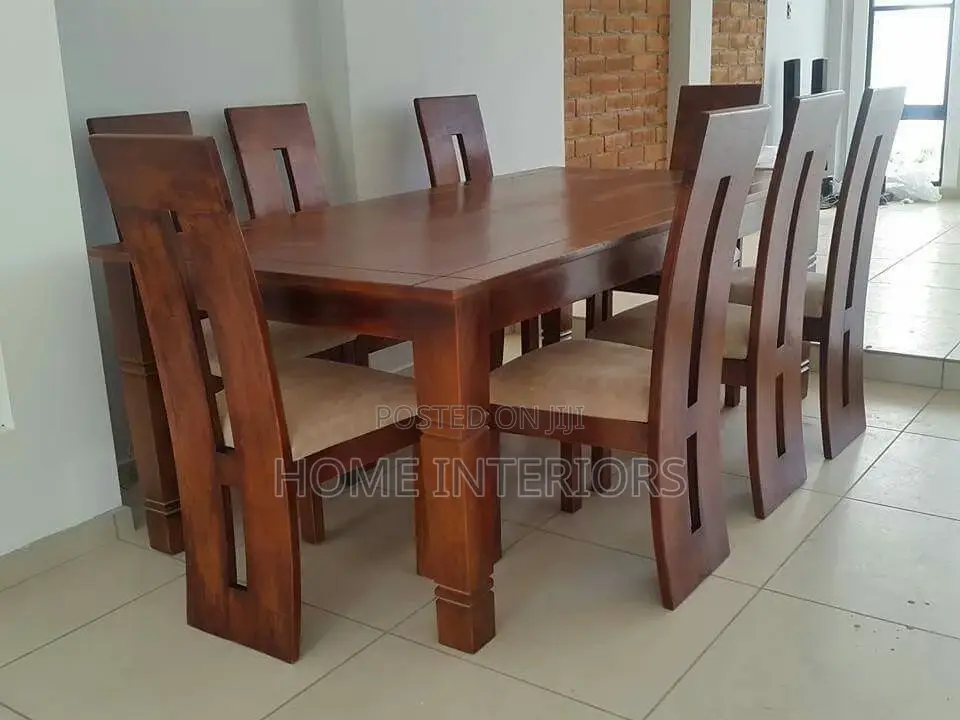 Coffee Brown Six Seater Dinning Table