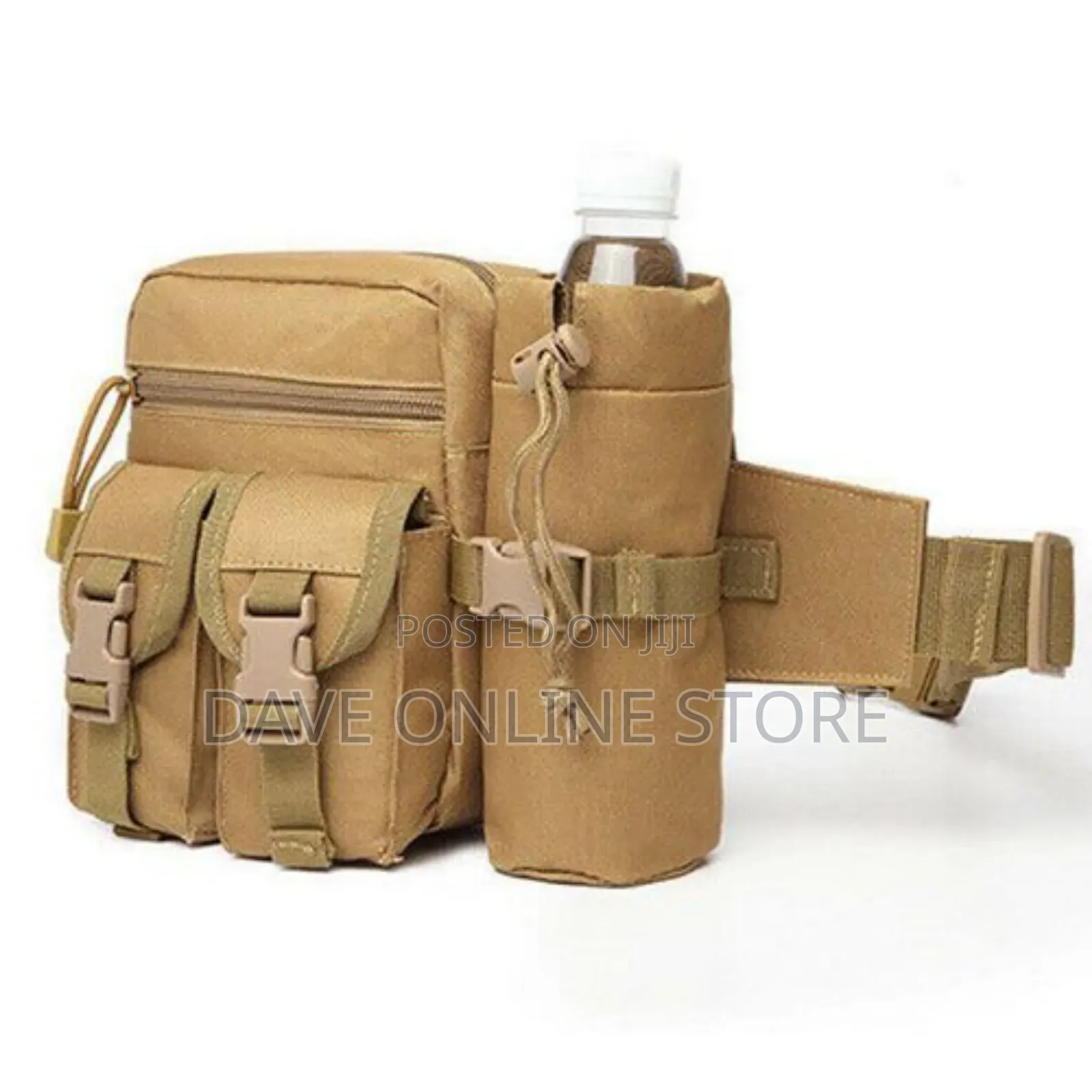 Hiking Water Bottle Phone Pouch Bag Brown