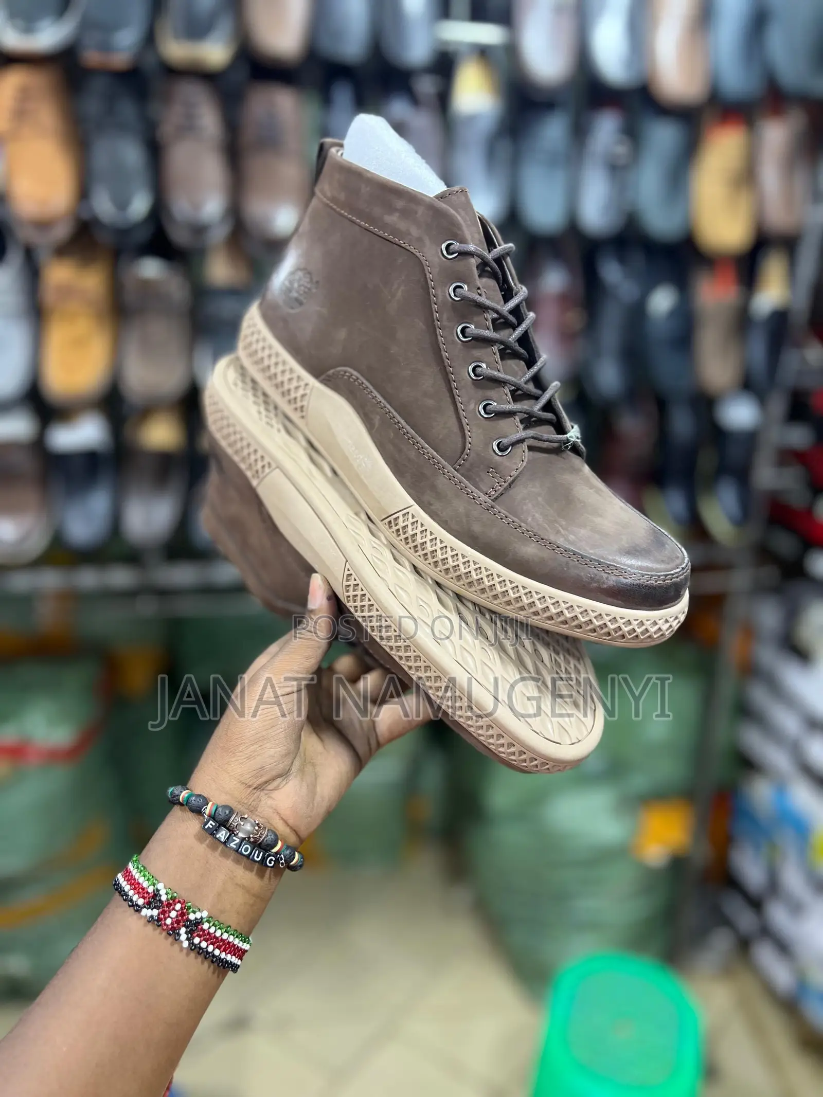 Brown Timberland Shoes With Cream Sole Shoes
