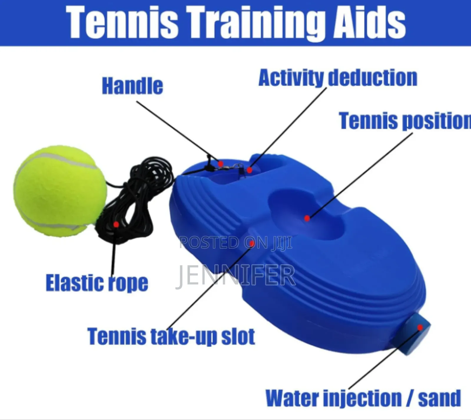 Portable Self Training Tennis Set