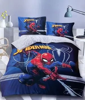 Blue Spiderman Kids Duvet