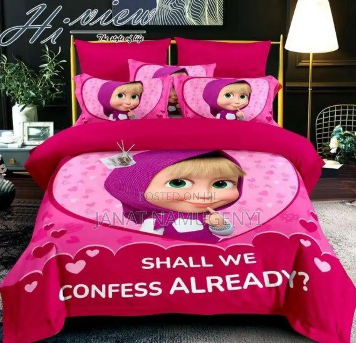 Shall We Pink Kids Duvet
