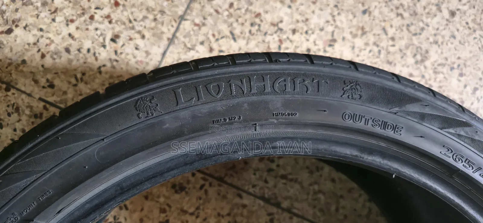 265/40r21 Lionhart Used Made in Thailand Used