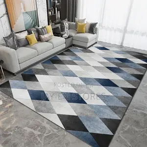 Blue and Gray Turkish Carpet