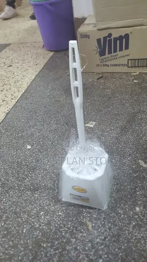 White Plastic Toilet Brushes