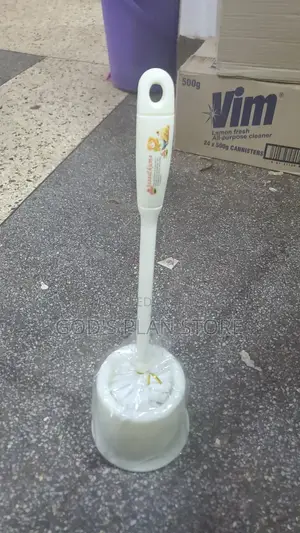 White Plastic Toilet Brushes
