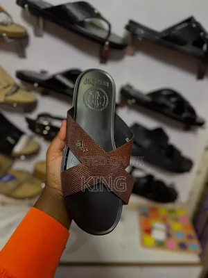 Finix Black Sandals for Men