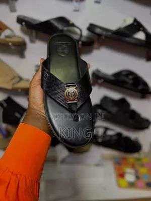 Formal Black Sandals for Men