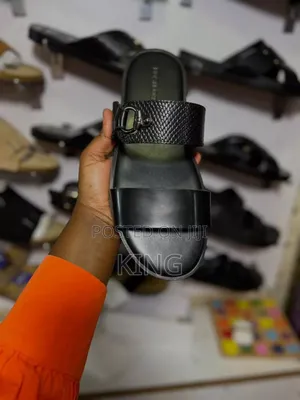 Formal Black Sandals for Men