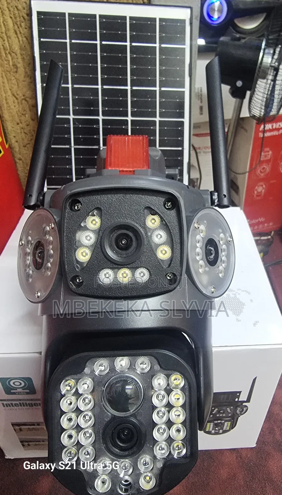 Wifi Solar Camera 3lens With Siren Very Durable and Powerful