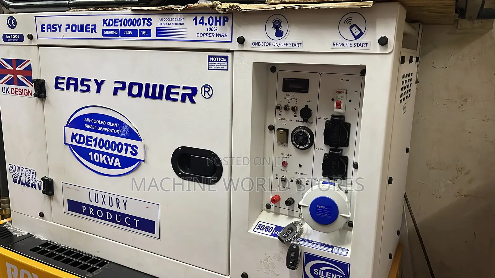 10kva 14hp Uk Design Silent Diesel Generator
