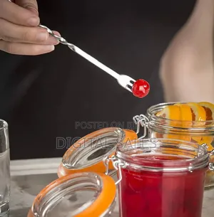 Stainless Steel Silver Bar Spoon With Fork 30cm