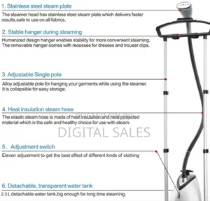 2.3 Litres Double Arm Sonifer Garment Steamer.