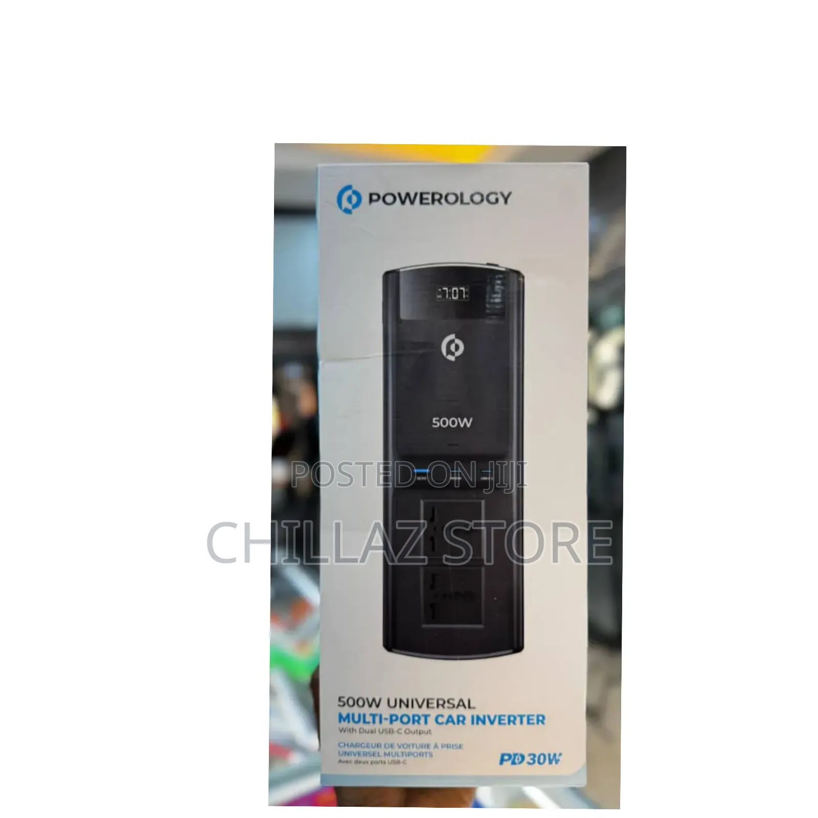 Powerology Multi-Port Car Inverter.