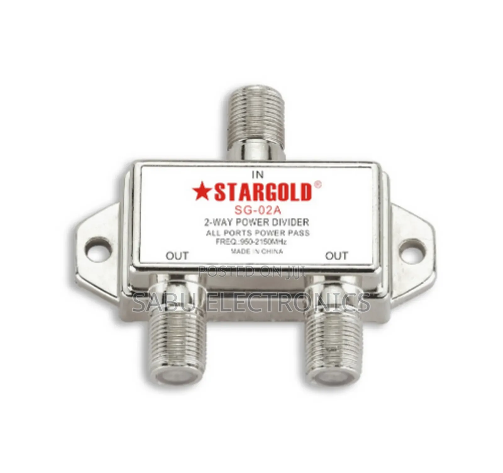 2-Way Power Divider/Splitter for Satellite Antenna Signal