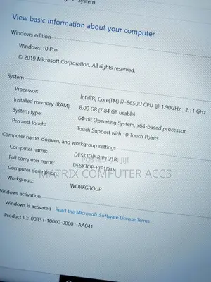Laptop Lenovo ThinkPad T480s 8GB Intel Core I7 SSD 256GB