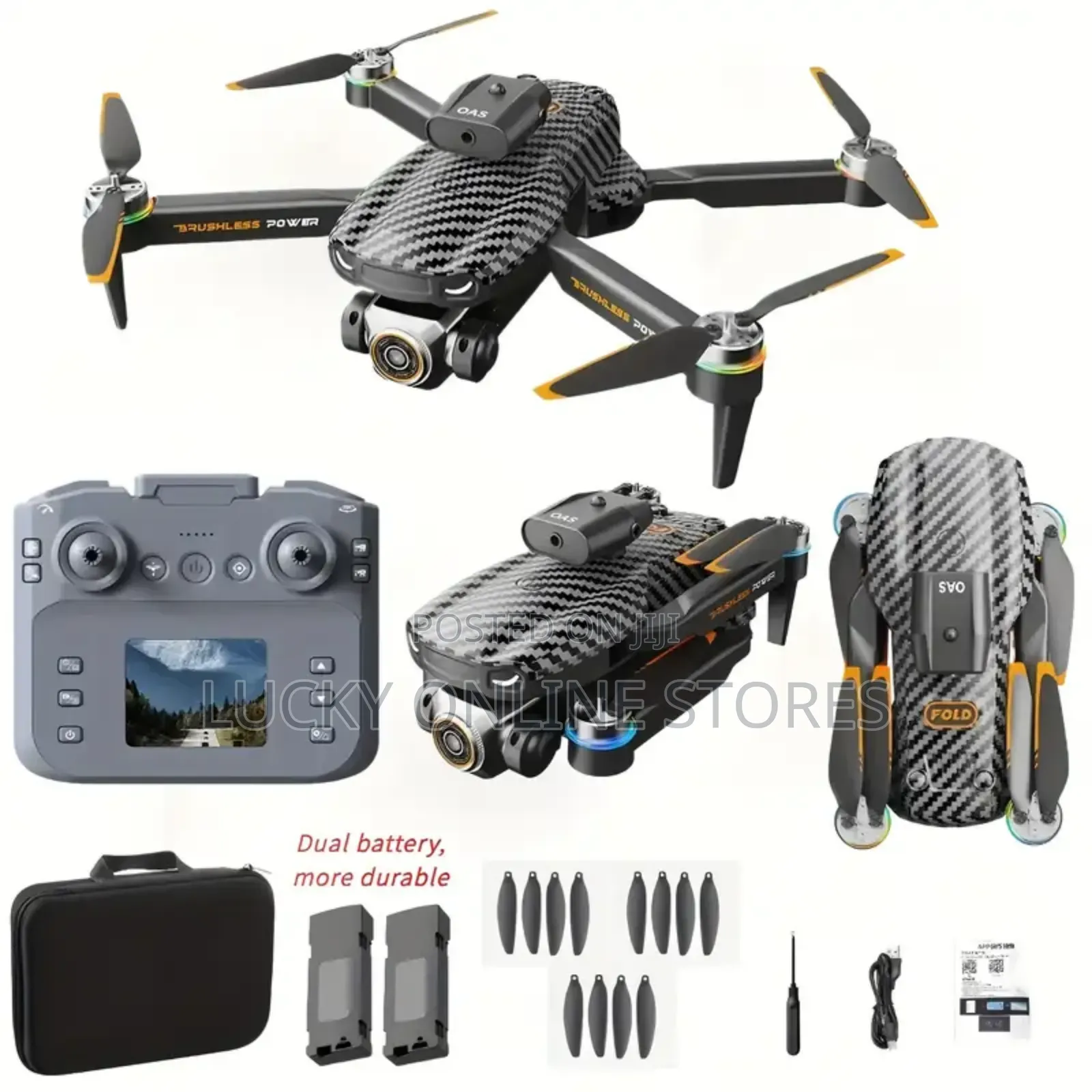 Dual Camera Drone With LCD Screen Remote Control