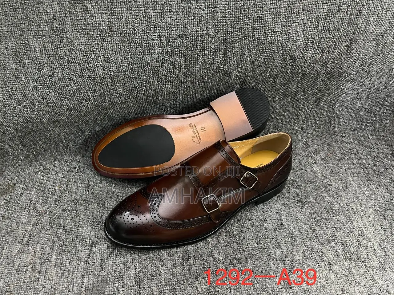 Classic Men's Clarks Oxford Double Buckle in Stock