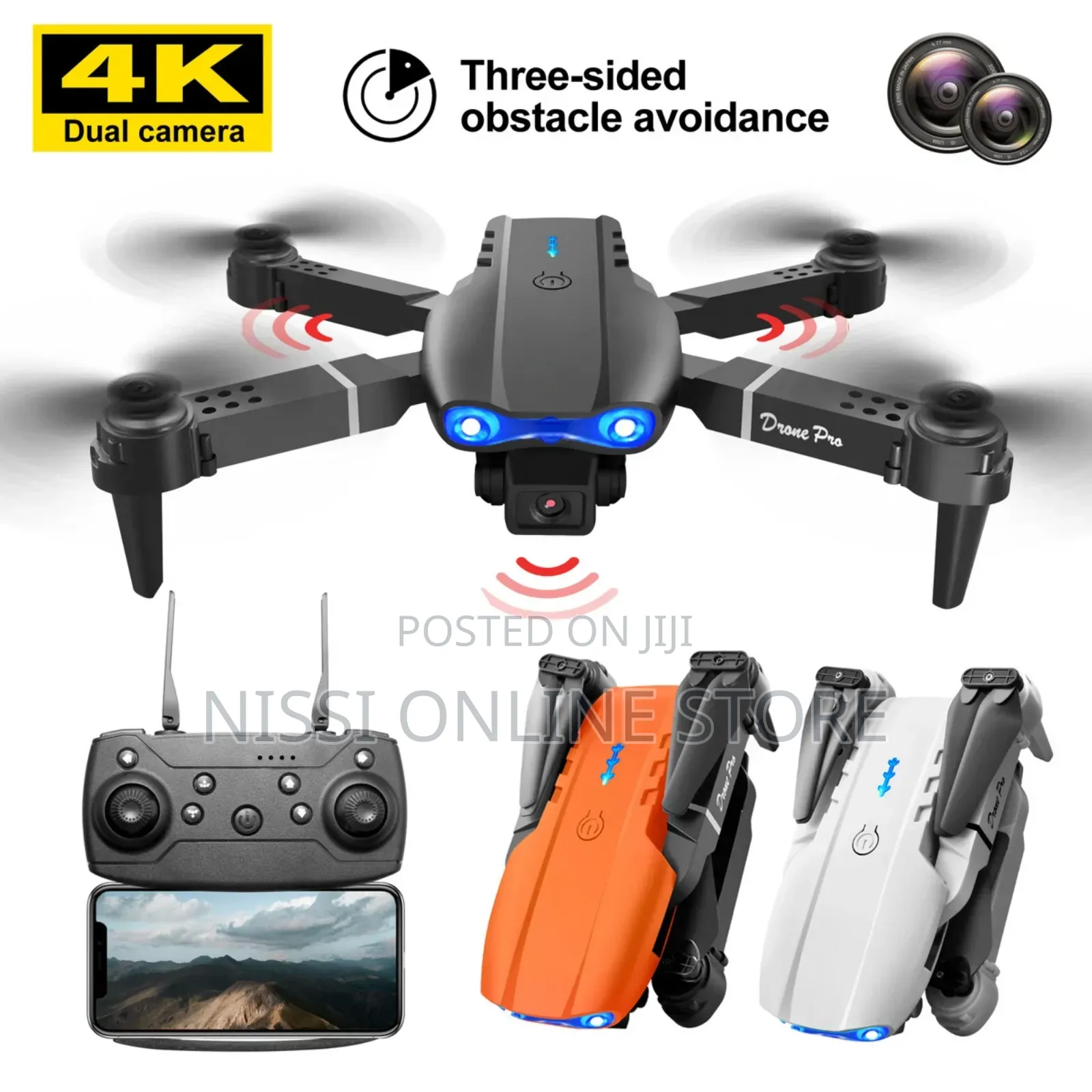 Foldable Hd Drone With 2 Batteries