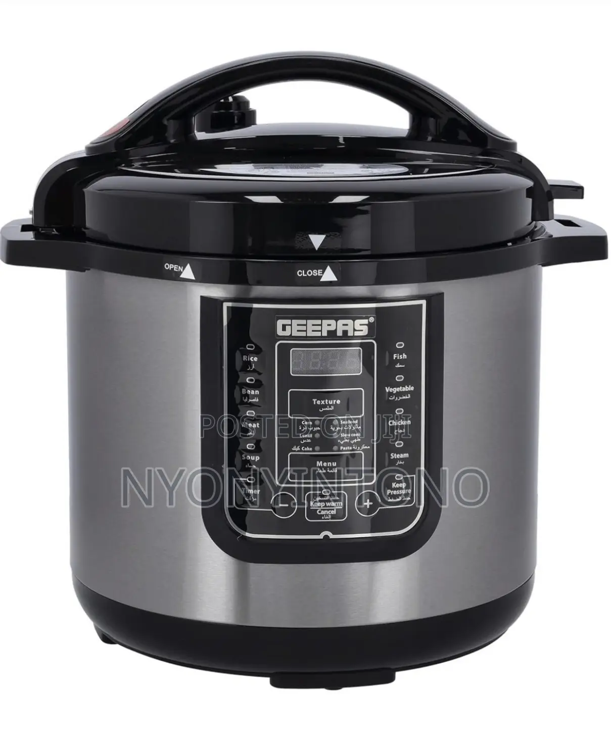 Geepas 12liters Digital Electric Pressure Cooker