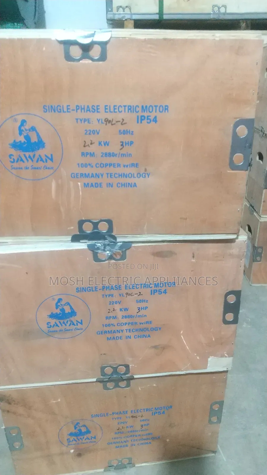 7.5hp,5.5hp,4hp,3hp,2hp,1hp Single Phase/Three Phase Motors.