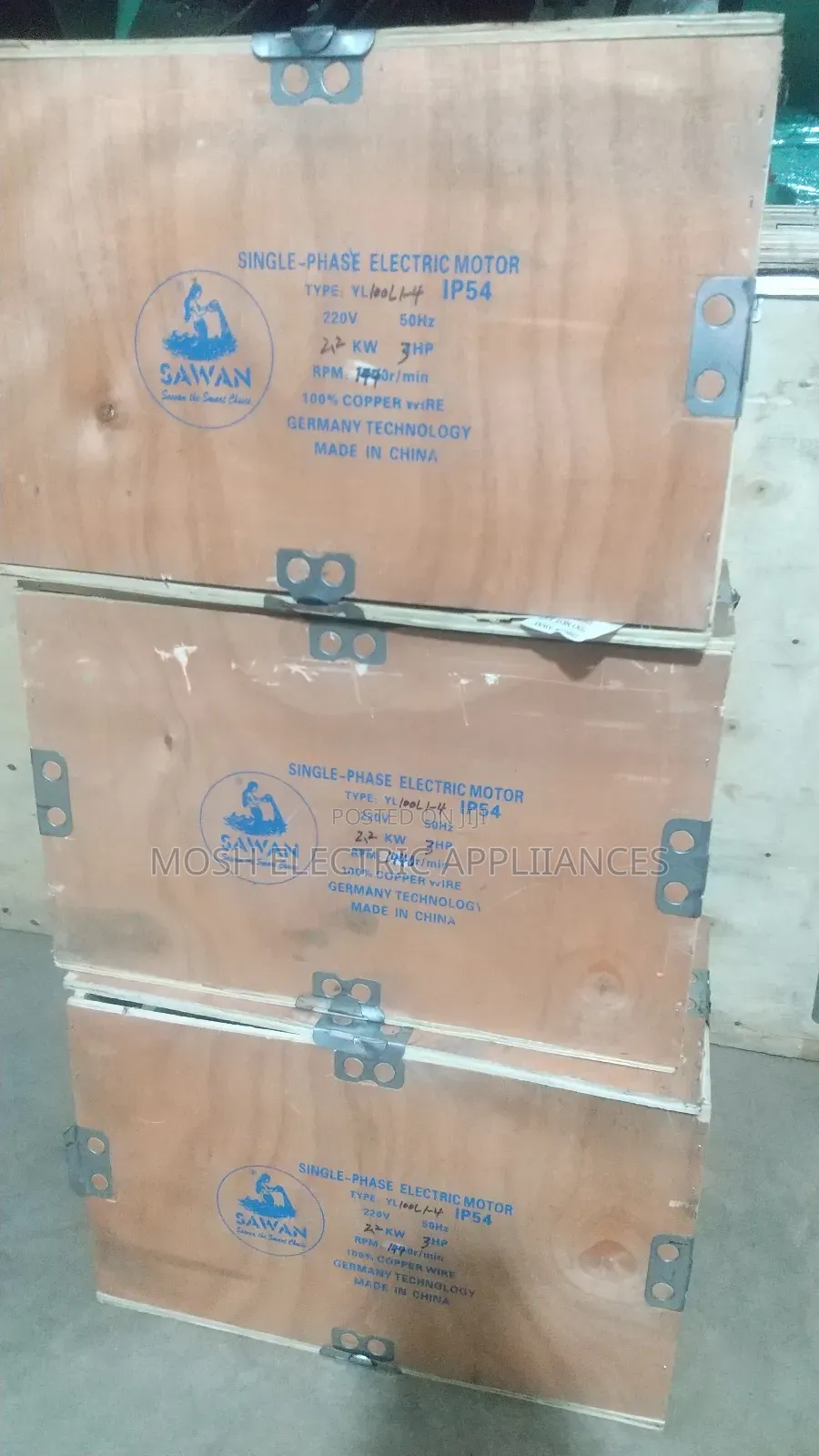 7.5hp,5.5hp,4hp,3hp,2hp,1hp Single Phase/Three Phase Motors.