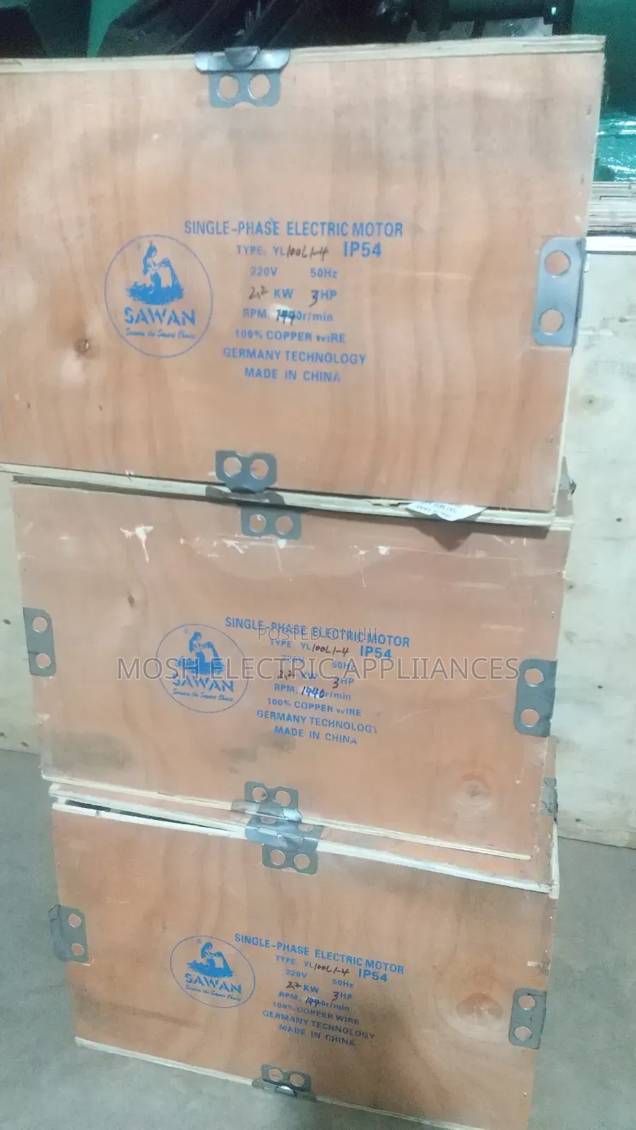 7.5hp,5.5hp,4hp,3hp,2hp,1hp Single Phase/Three Phase Motors.