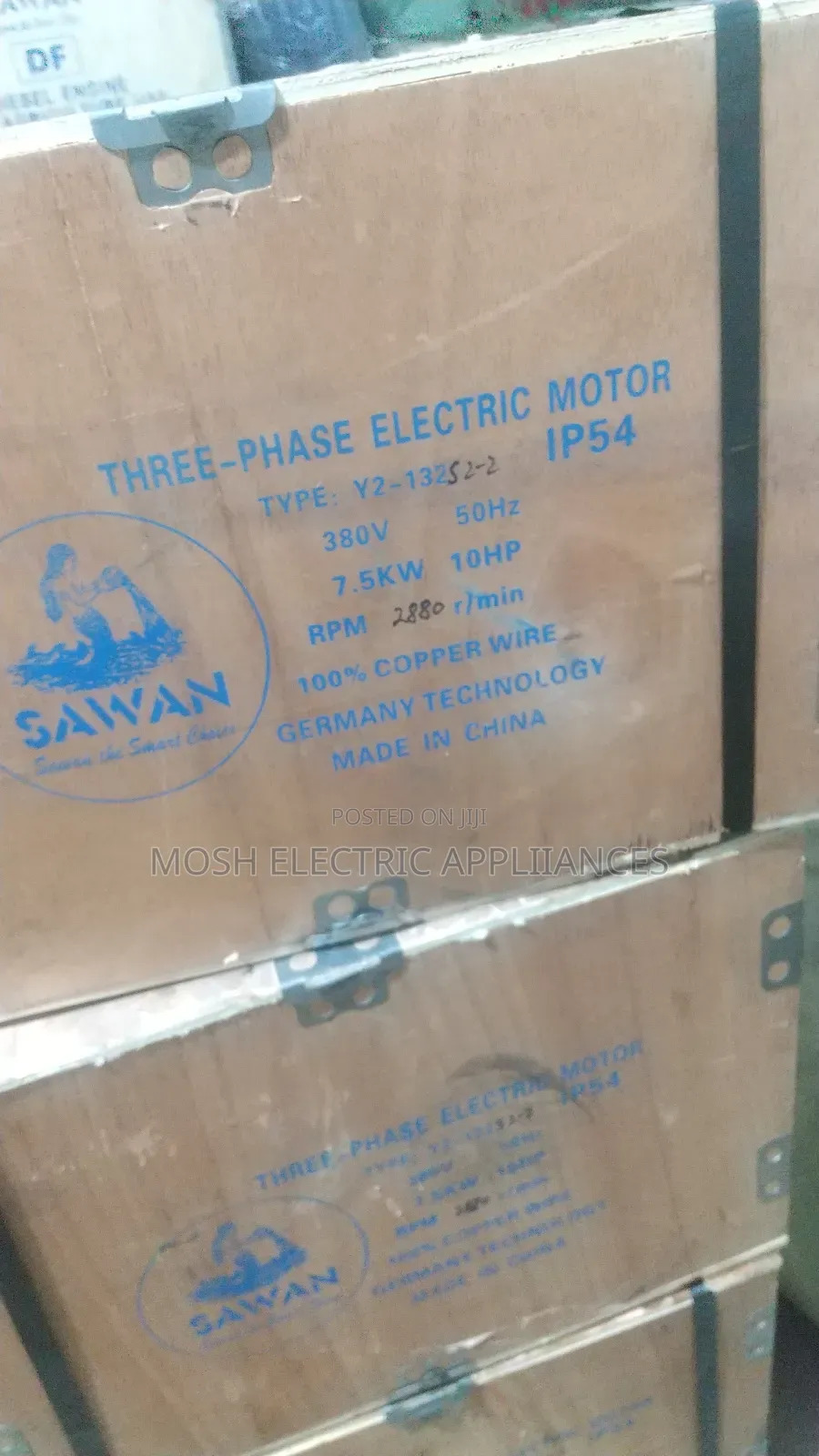7.5hp,5.5hp,4hp,3hp,2hp,1hp Single Phase/Three Phase Motors.