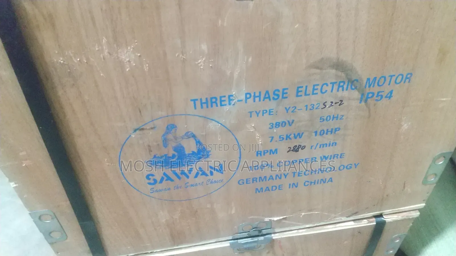 7.5hp,5.5hp,4hp,3hp,2hp,1hp Single Phase/Three Phase Motors.