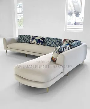 Executive L-Shape Sofa Bed in White Colour Call
