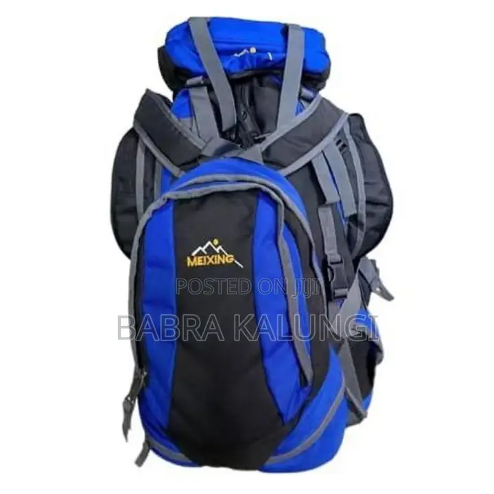 Designer Travel, Mountain Safari Bag Blue-Black 70l