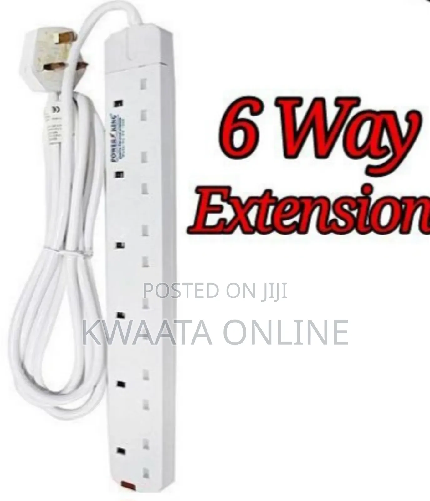 Power King 6 Way Extension Multi Socket-3m