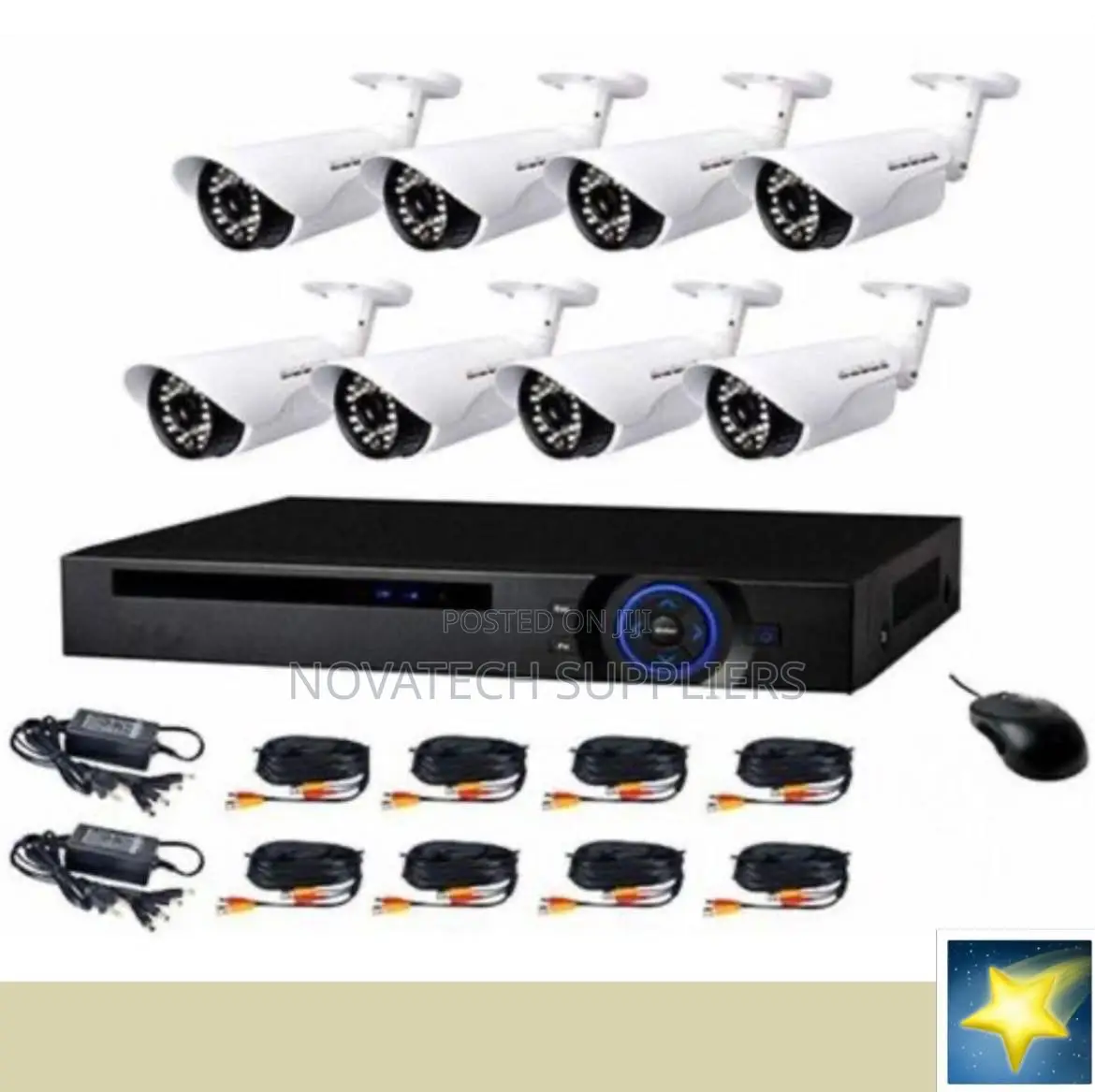 8 Channel Hik Vision Night Vision Camera Kit / Color Vu Yop