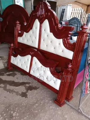 Hard Wood Cushioned Bed