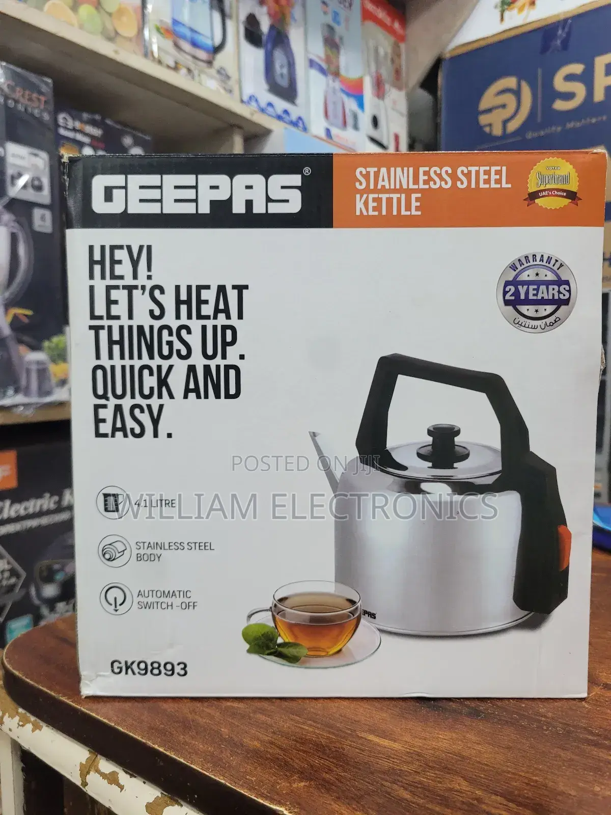 Geepas Stainless Steel 4.1litre