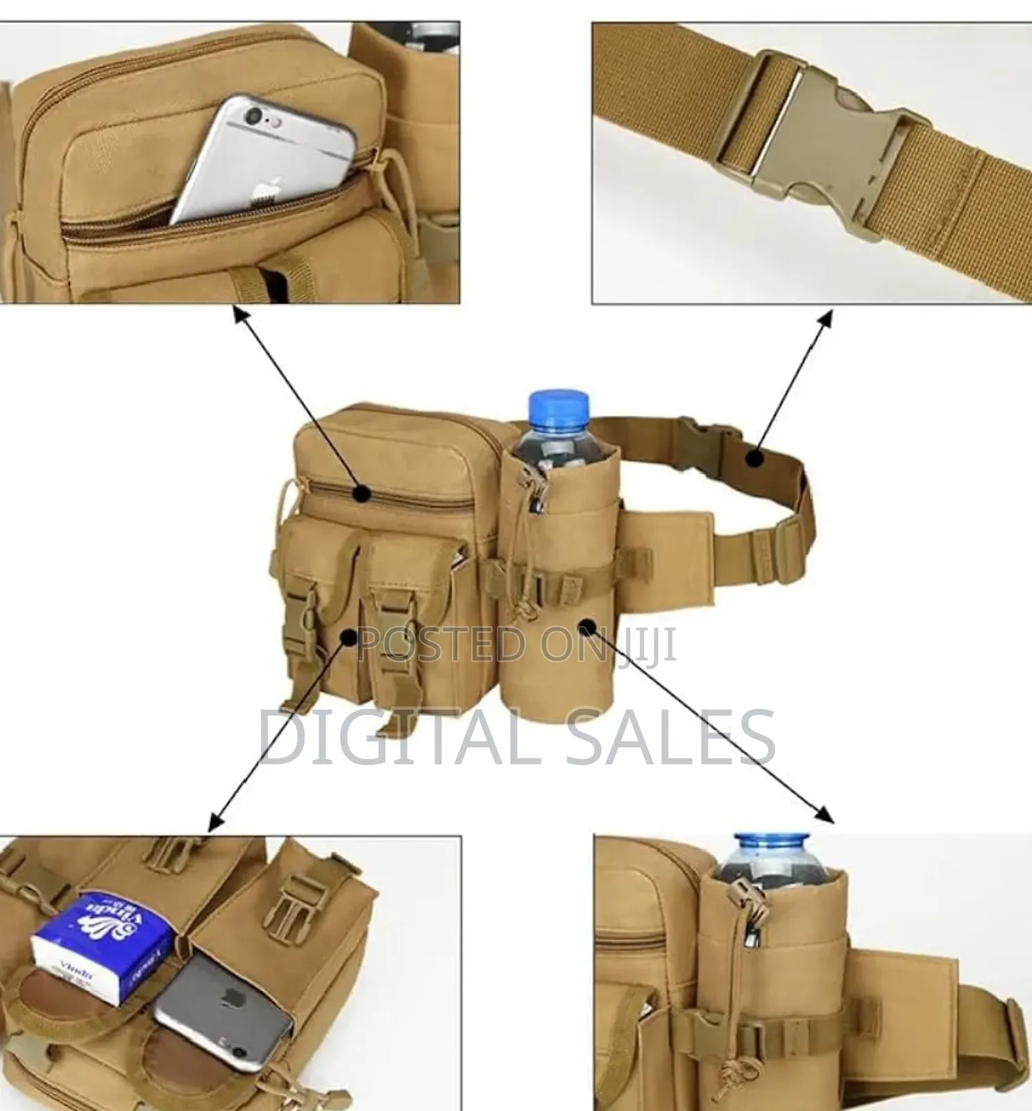 Tactical Waist Bag-Brown.
