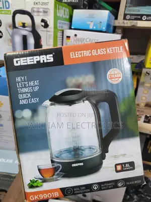 Geepas Electric Glass Kettle 1.8litre Gk9901b