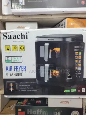 Saachi 11l Double Chamber Digital Air Fryer Nl-Af-4796d