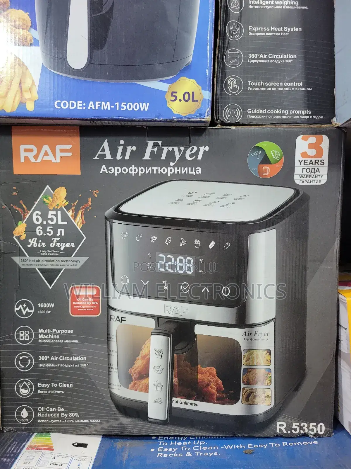 Raf 6.5l Air Fryer Digital 1300w /R5350